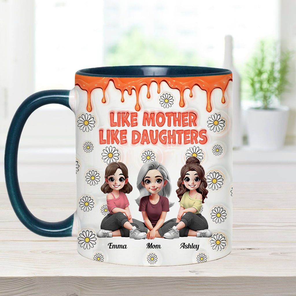 Like Mother Like Daughters - Personalized Mother Accent Mug