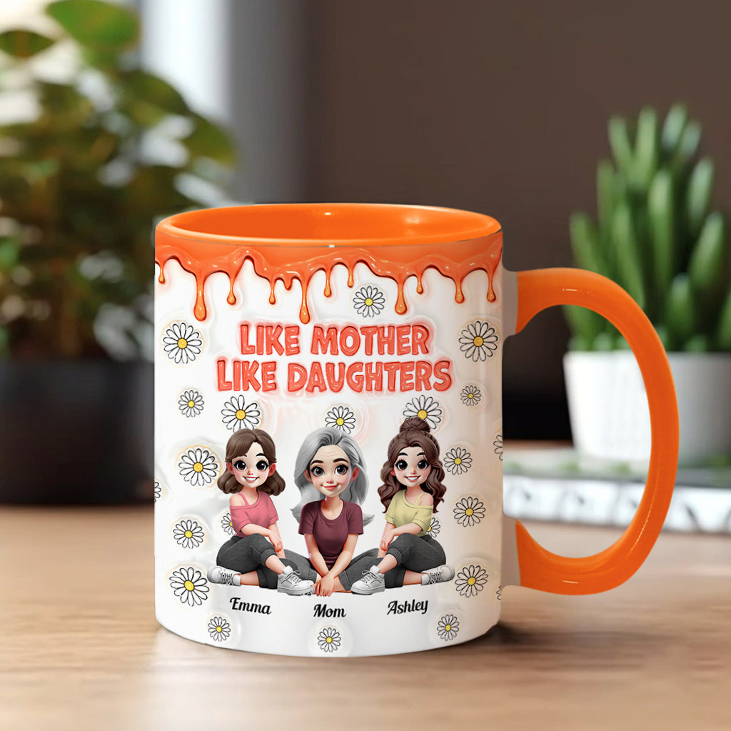 Like Mother Like Daughters - Personalized Mother Accent Mug