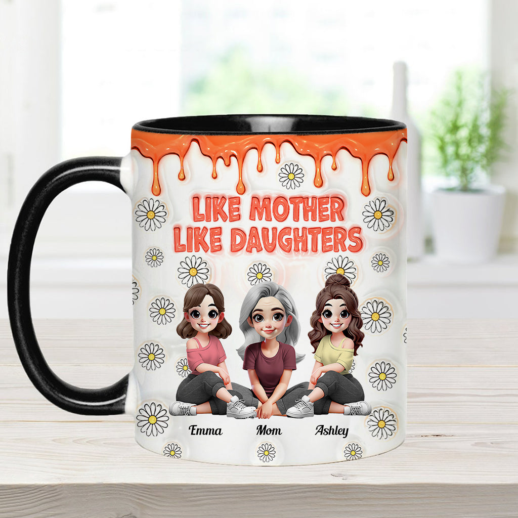 Like Mother Like Daughters - Personalized Mother Accent Mug