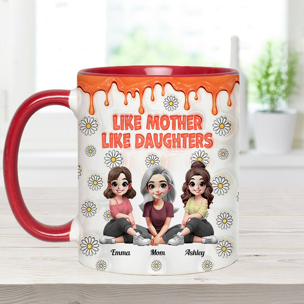 Like Mother Like Daughters - Personalized Mother Accent Mug