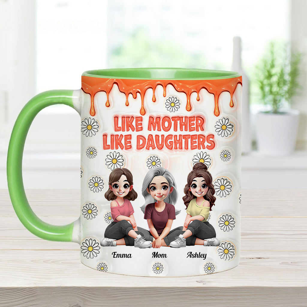 Like Mother Like Daughters - Personalized Mother Accent Mug