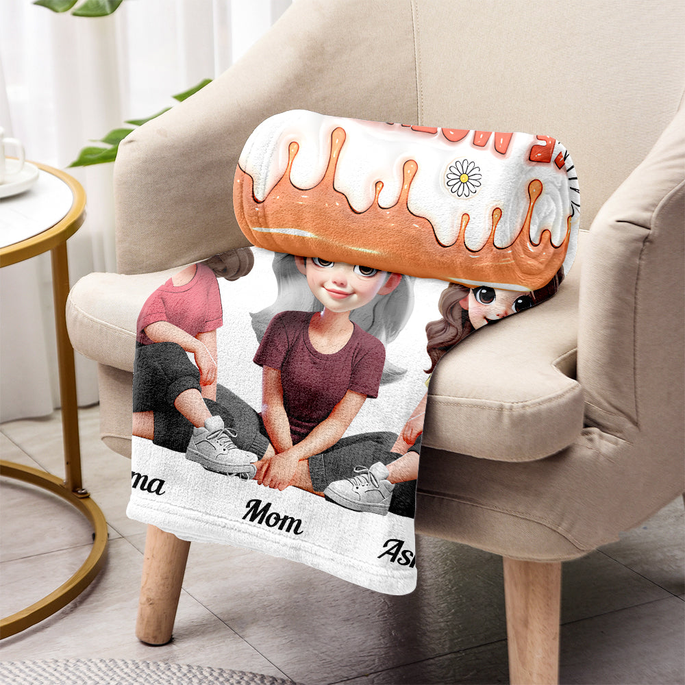 Like Mother Like Daughters - Personalized Mother Blanket