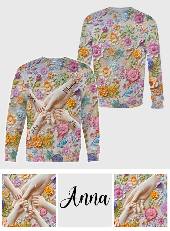 Hold Our Hands - Personalized Mother All Over Shirt