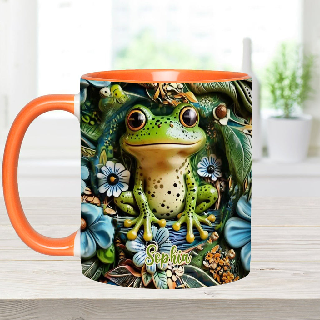 Personalisierte Tasse mit Froschmotiv – perfekt für alle Froschliebhaber