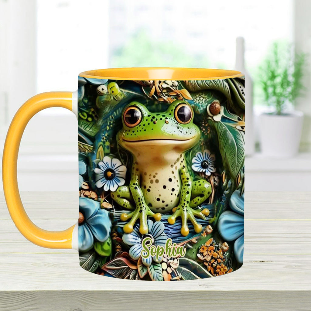 Personalisierte Tasse mit Froschmotiv – perfekt für alle Froschliebhaber