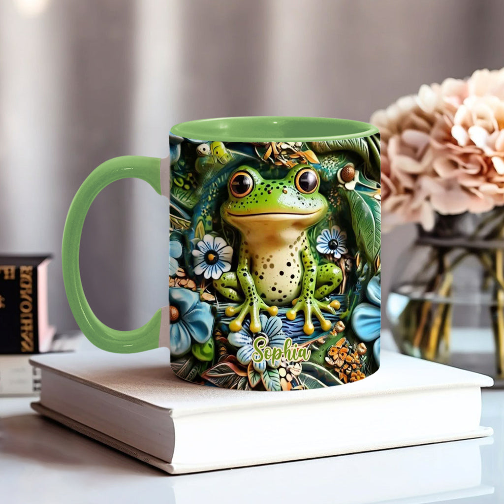 Personalisierte Tasse mit Froschmotiv – perfekt für alle Froschliebhaber