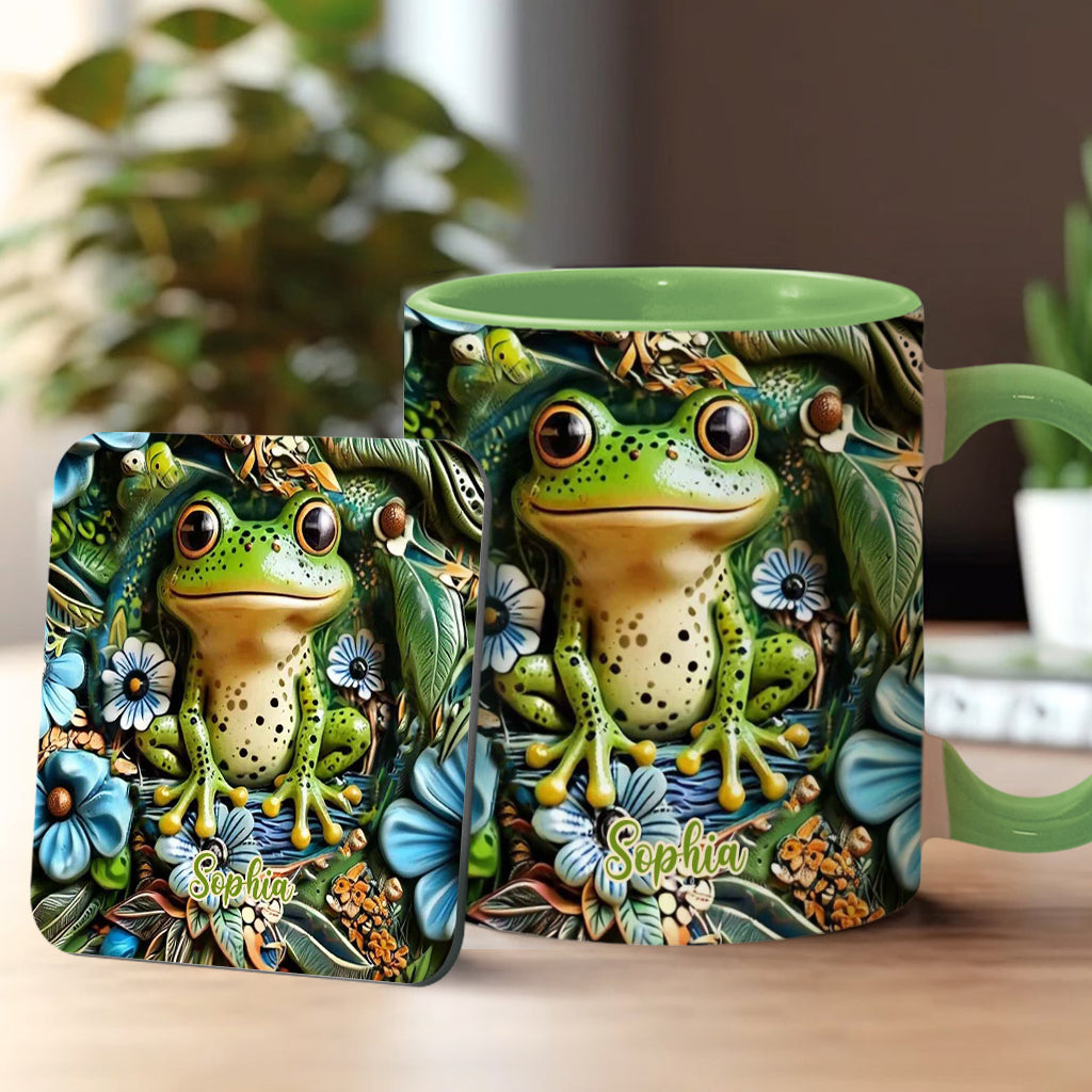 Personalisierte Tasse mit Froschmotiv – perfekt für alle Froschliebhaber