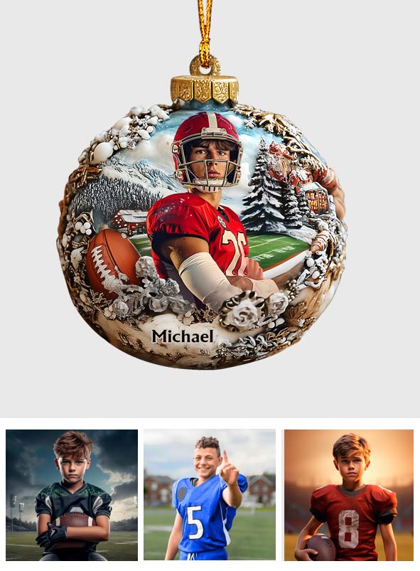 Beliebiges Foto – Personalisierter Fußballschmuck