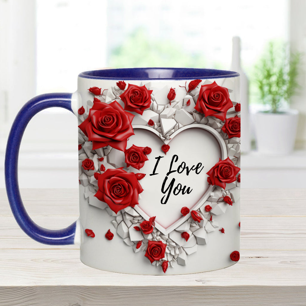 Be My Valentine - Personalized Couple Accent Mug