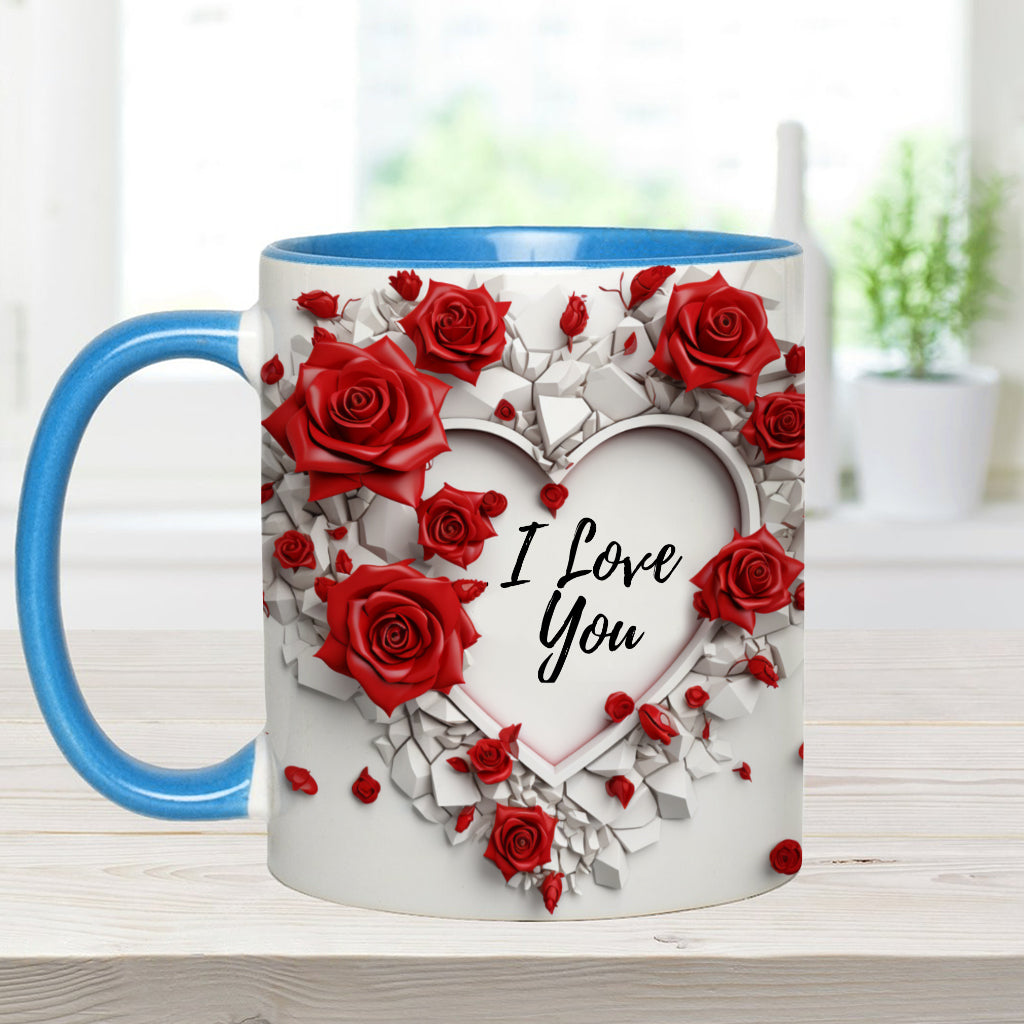 Be My Valentine - Personalized Couple Accent Mug