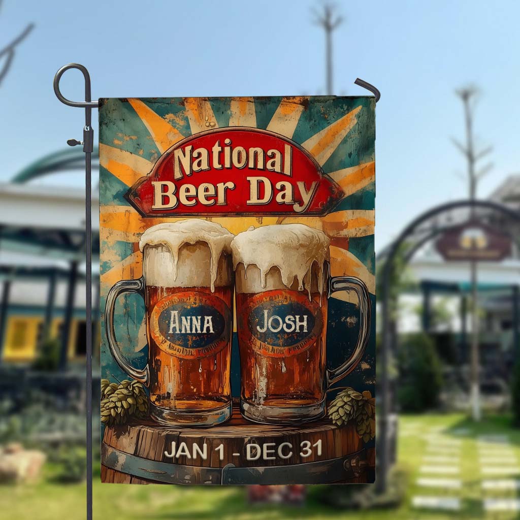 Nationaler Biertag – Personalisierte Biergartenflagge