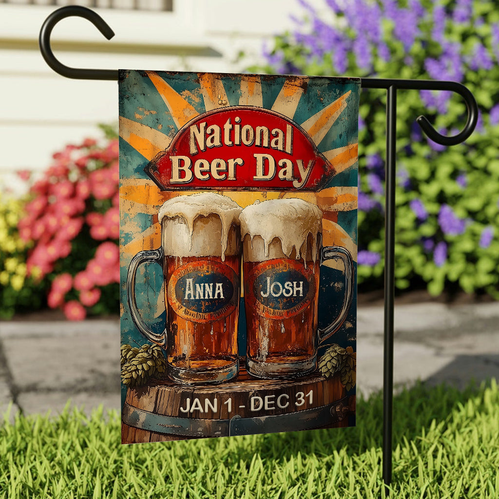 Nationaler Biertag – Personalisierte Biergartenflagge