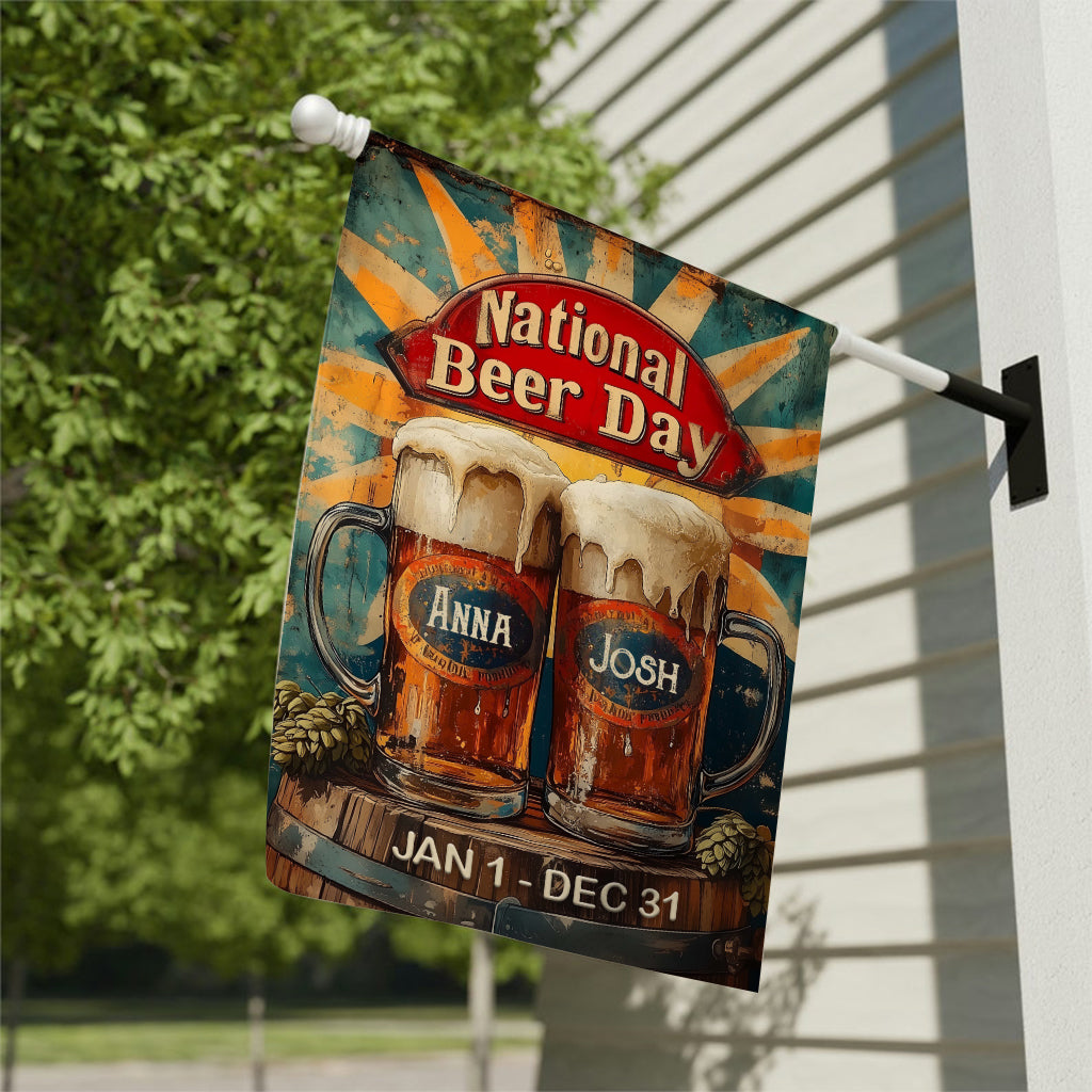 Nationaler Biertag – Personalisierte Biergartenflagge