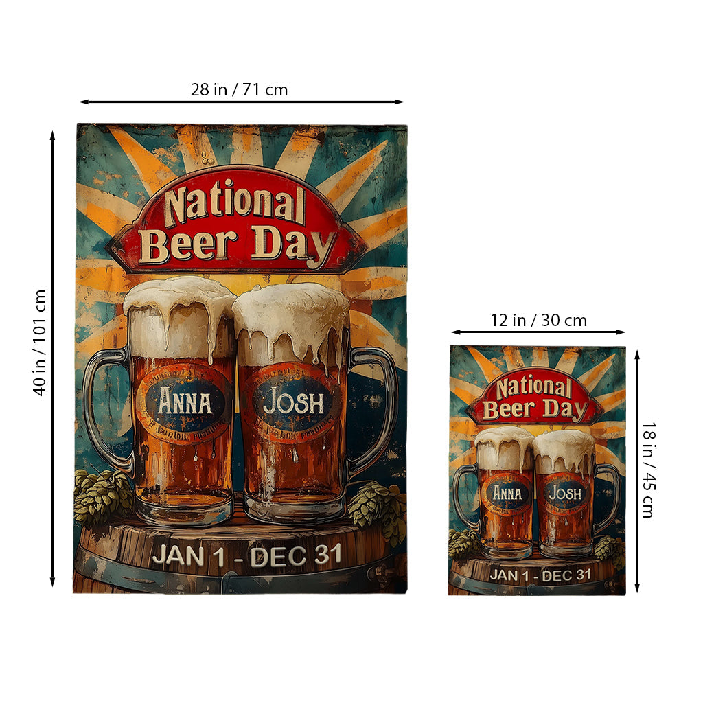 Nationaler Biertag – Personalisierte Biergartenflagge