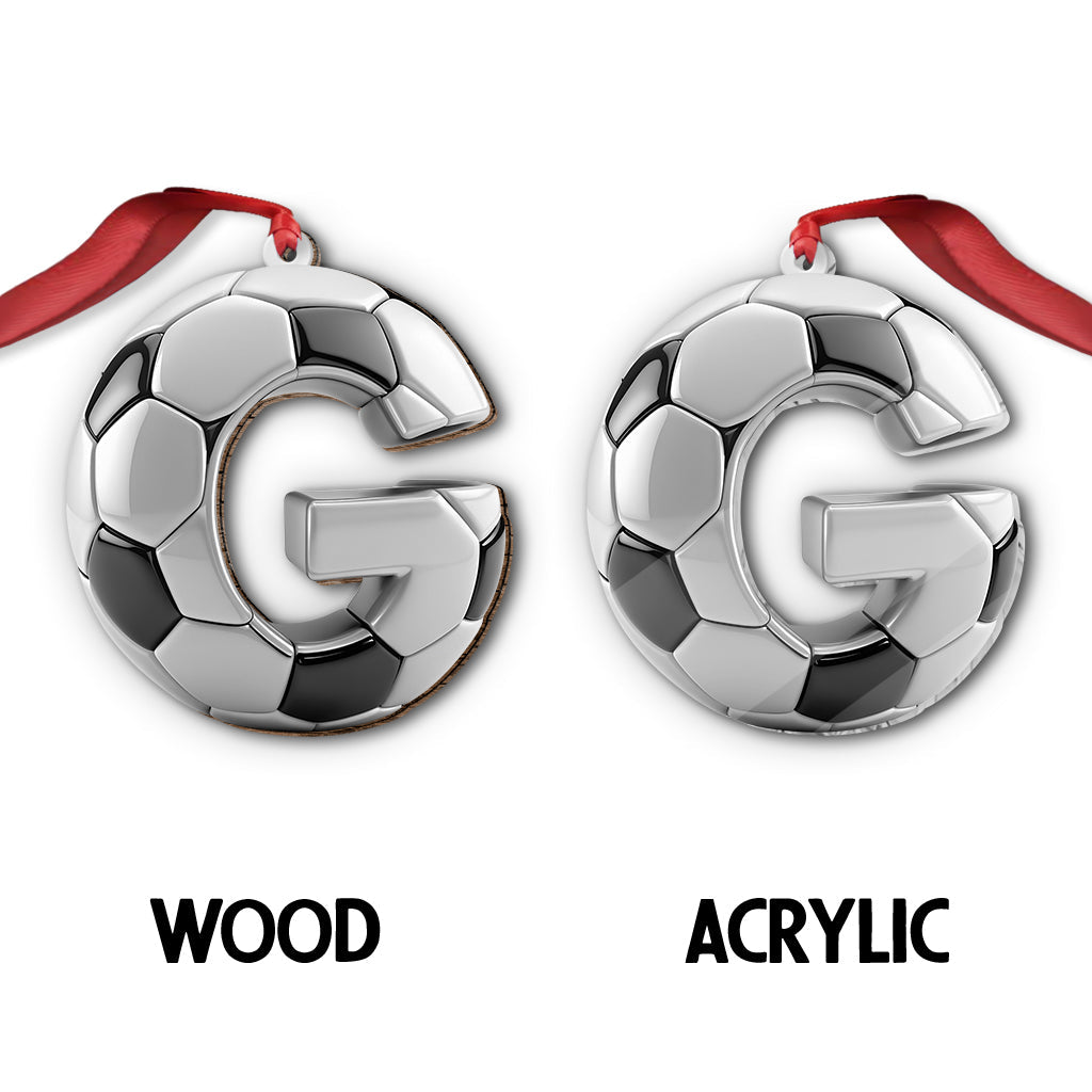 Soccer Letter - Personalized Soccer Ornament