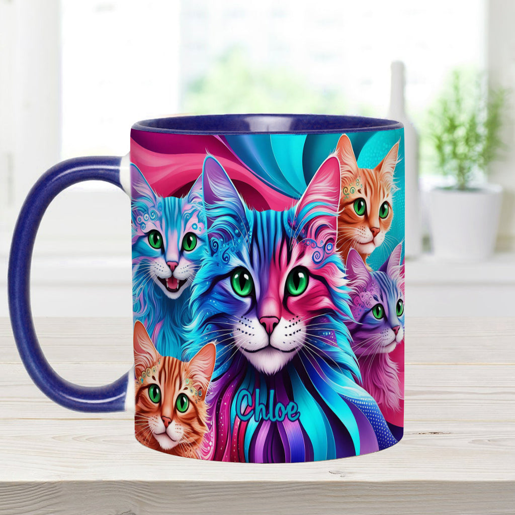 Crazy Cat Lady - Personalized Cat Accent Mug