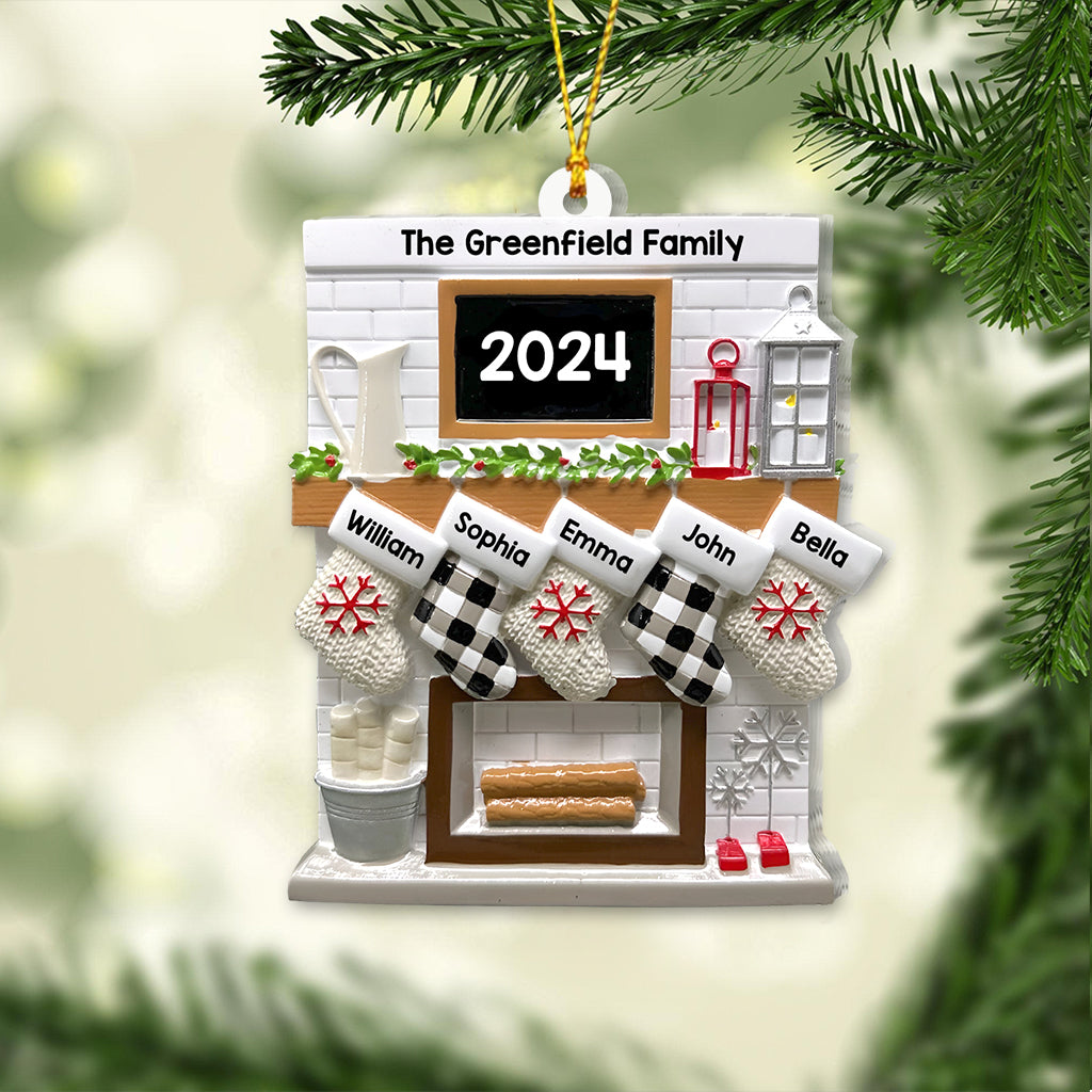 Joyeux Noël - Ornement familial personnalisé