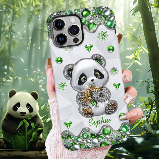 Juste une fille qui aime les pandas - Coque de téléphone personnalisée avec impression intégrale « Amoureuse des pandas »