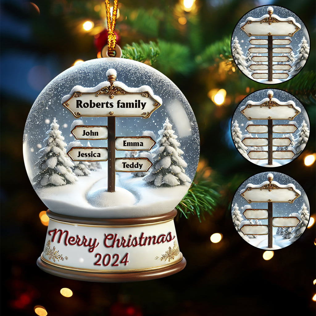 Frohe Weihnachten – Personalisierter Familienschmuck