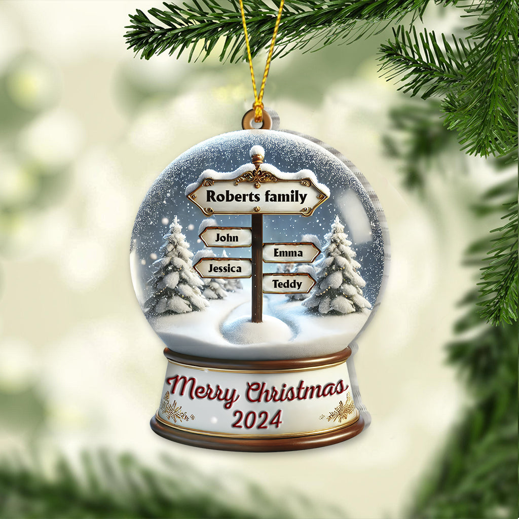Frohe Weihnachten – Personalisierter Familienschmuck
