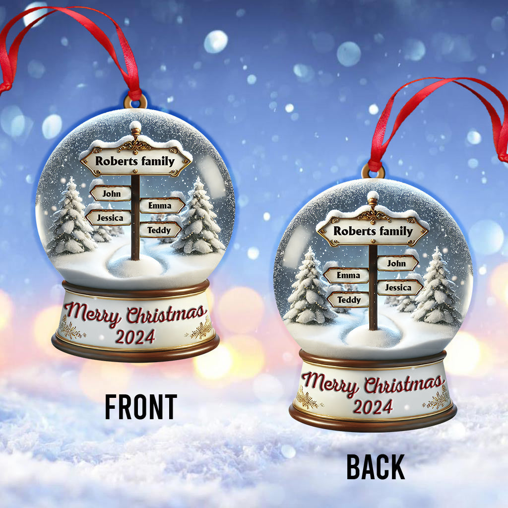 Frohe Weihnachten – Personalisierter Familienschmuck