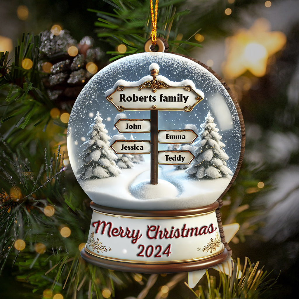 Frohe Weihnachten – Personalisierter Familienschmuck