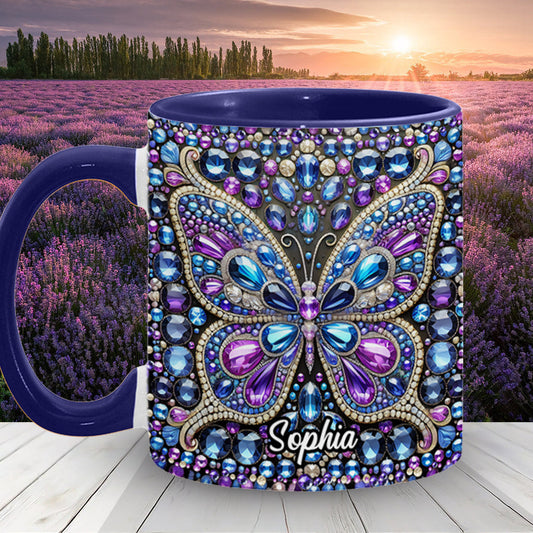 Wunderschöner Schmetterling – personalisierte Tasse mit Schmetterlingsmotiv