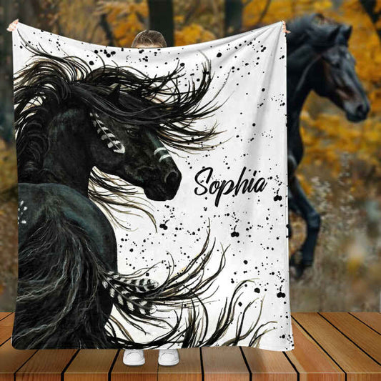 Love Horses - Personalized Horse Blanket