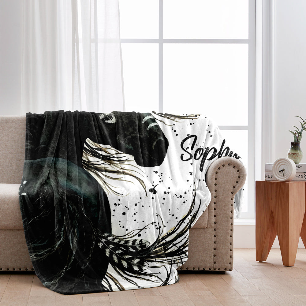 Love Horses - Personalized Horse Blanket