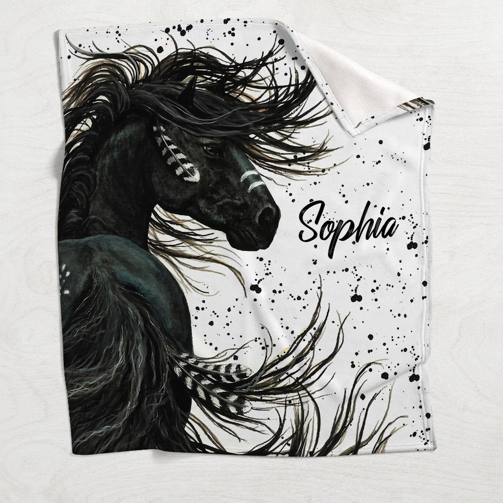 Love Horses - Personalized Horse Blanket
