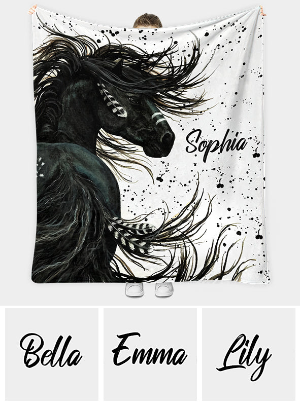 Love Horses - Personalized Horse Blanket