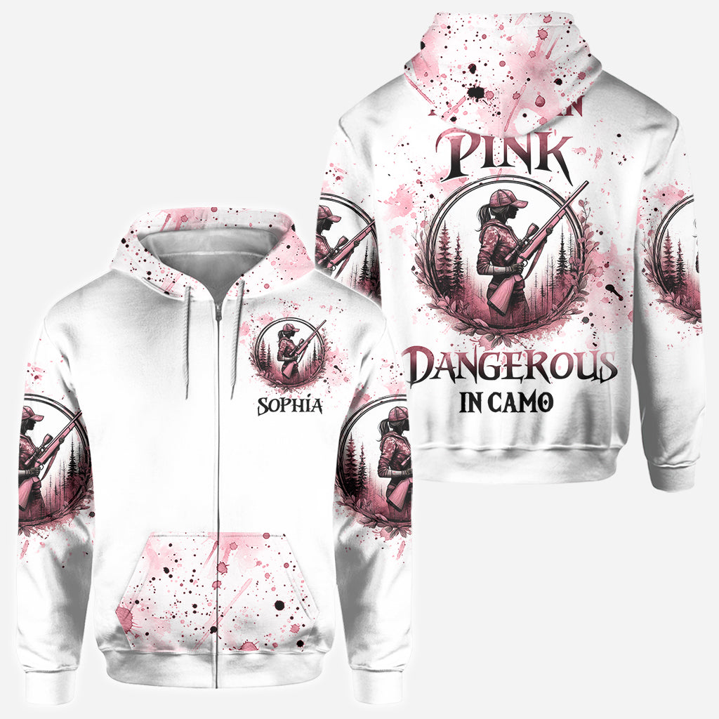 Hübsch in Pink – personalisiertes Jagd-Shirt