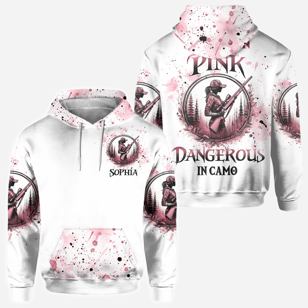 Hübsch in Pink – personalisiertes Jagd-Shirt