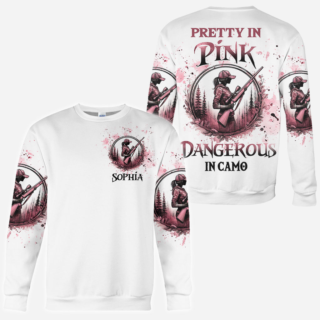 Hübsch in Pink – personalisiertes Jagd-Shirt