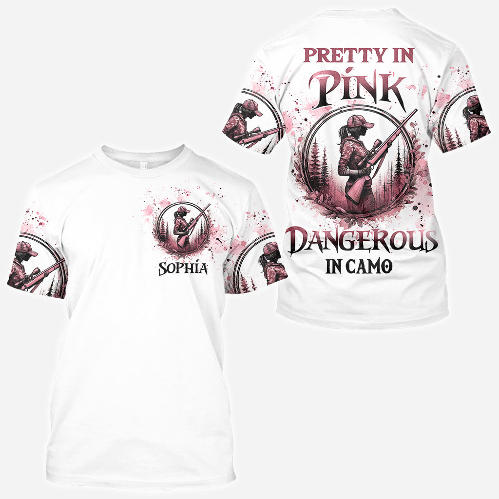 Hübsch in Pink – personalisiertes Jagd-Shirt