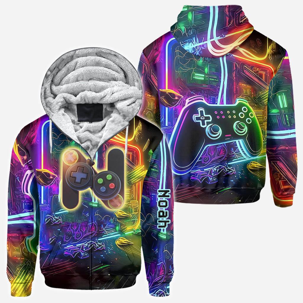 Gaming-Alphabet – Personalisiertes Kinder-T-Shirt