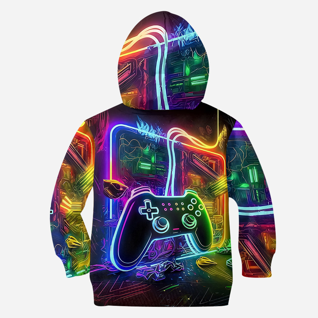 Gaming-Alphabet – Personalisiertes Kinder-T-Shirt