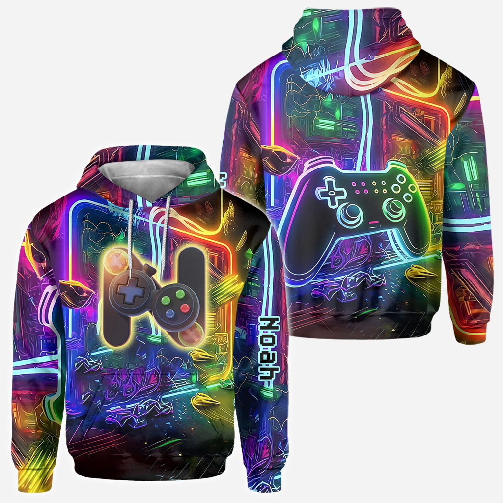 Gaming-Alphabet – Personalisiertes Kinder-T-Shirt