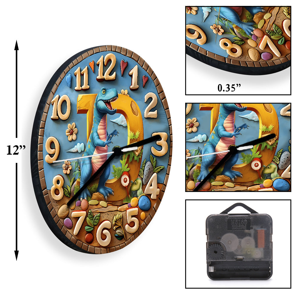 Magnifique horloge à lettres, cadeau idéal pour les petits-enfants - Horloge murale personnalisée pour enfants
