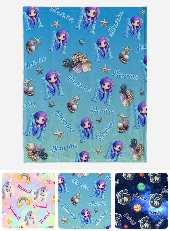Wunderschönes Briefgeschenk für Enkelkinder – personalisierte Kinderdecke