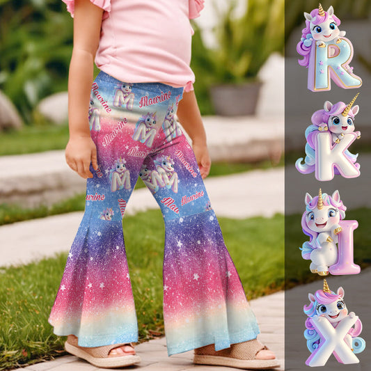 Wunderschönes Einhorn – personalisierte Schlagleggings für Kinder
