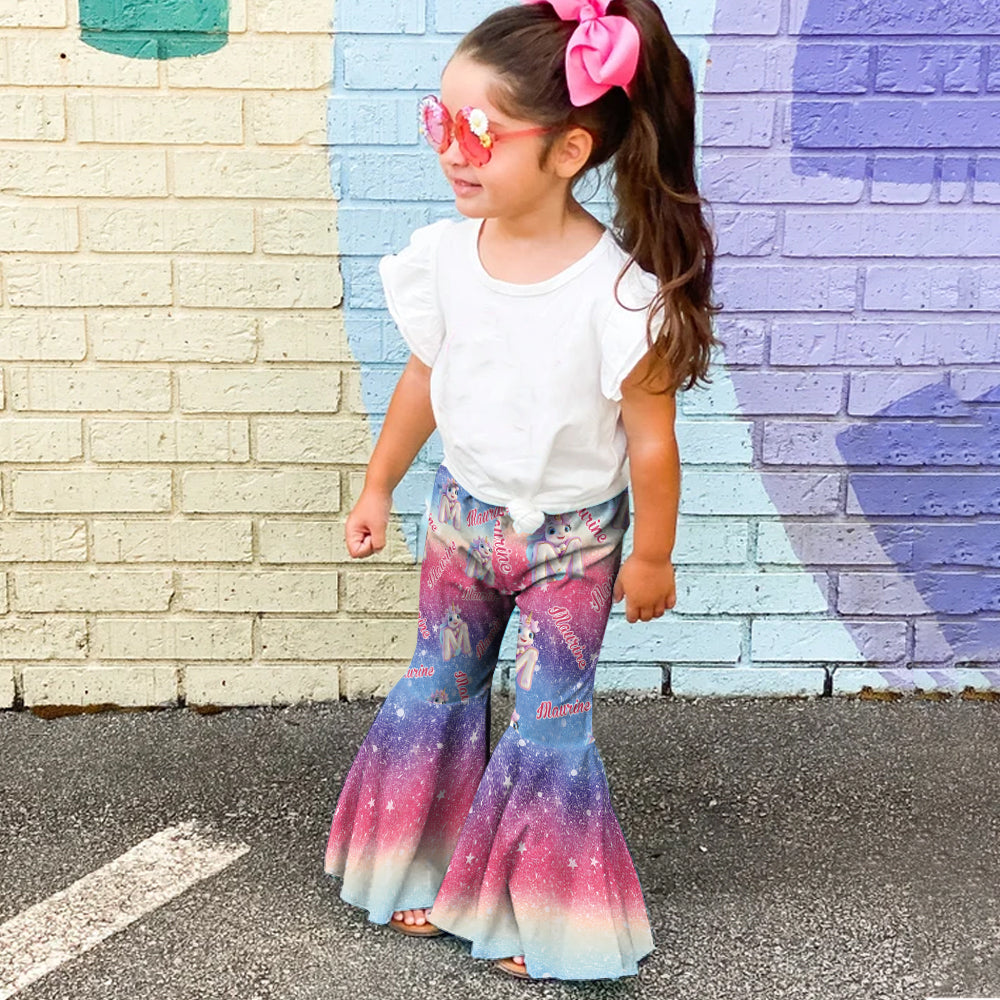 Wunderschönes Einhorn – personalisierte Schlagleggings für Kinder