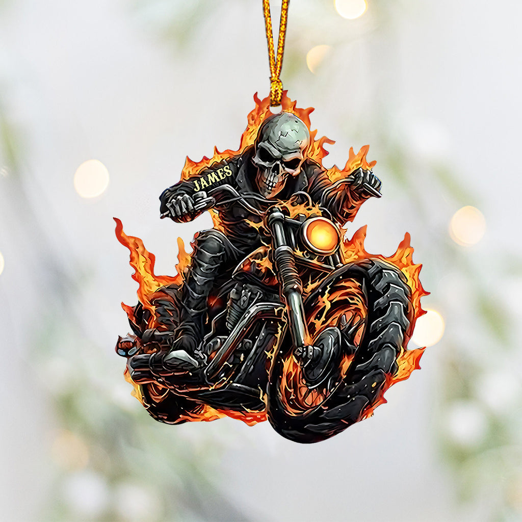 Awesome Biker - Personalized Biker Ornament
