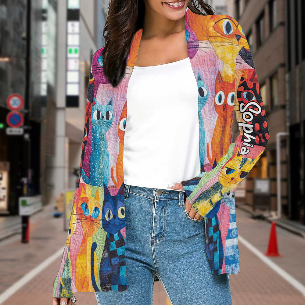 Cat Lady - Personalized Cat Cardigan