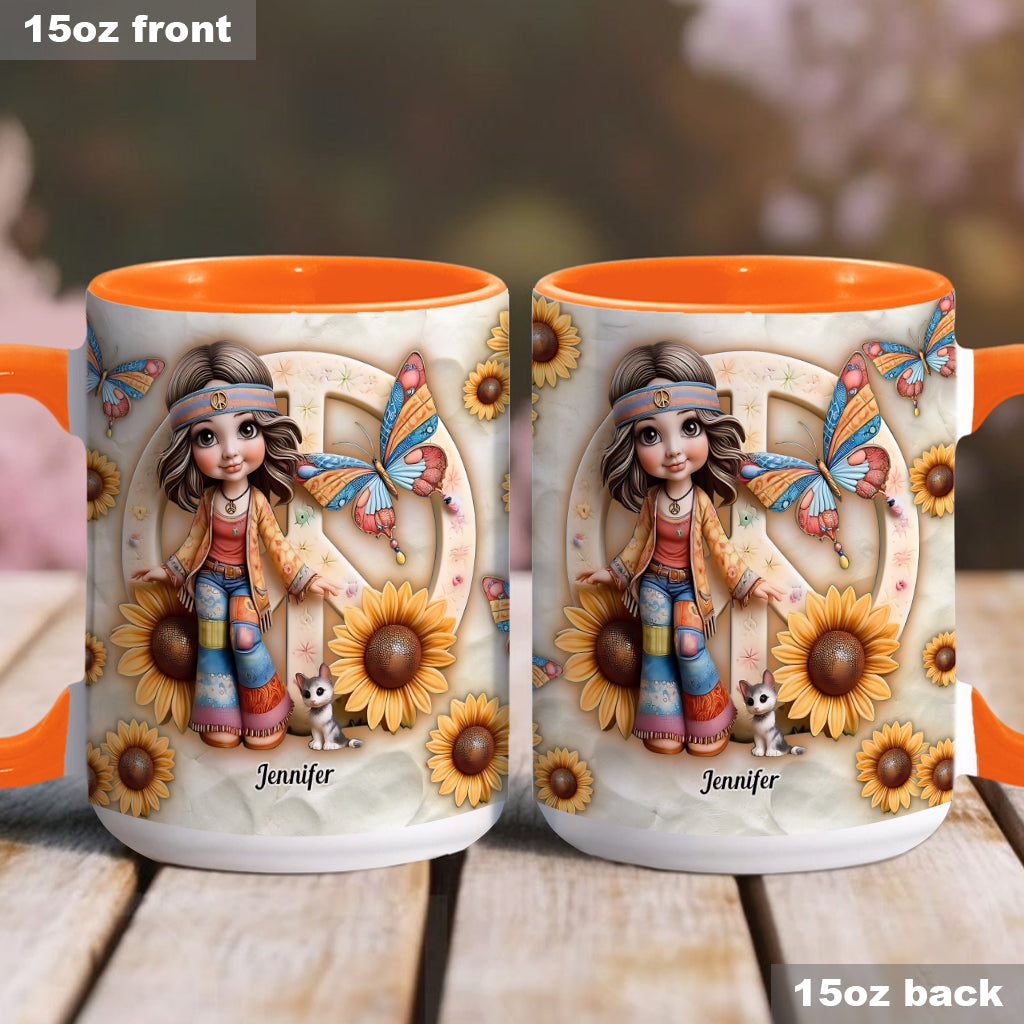 Hippie Soul – Personalisierte Tasse mit Hippie-Akzent