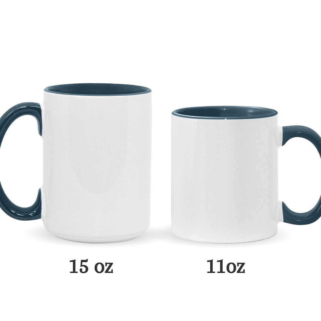 Mug personnalisé « Machine à coudre bleue » - Thème couture