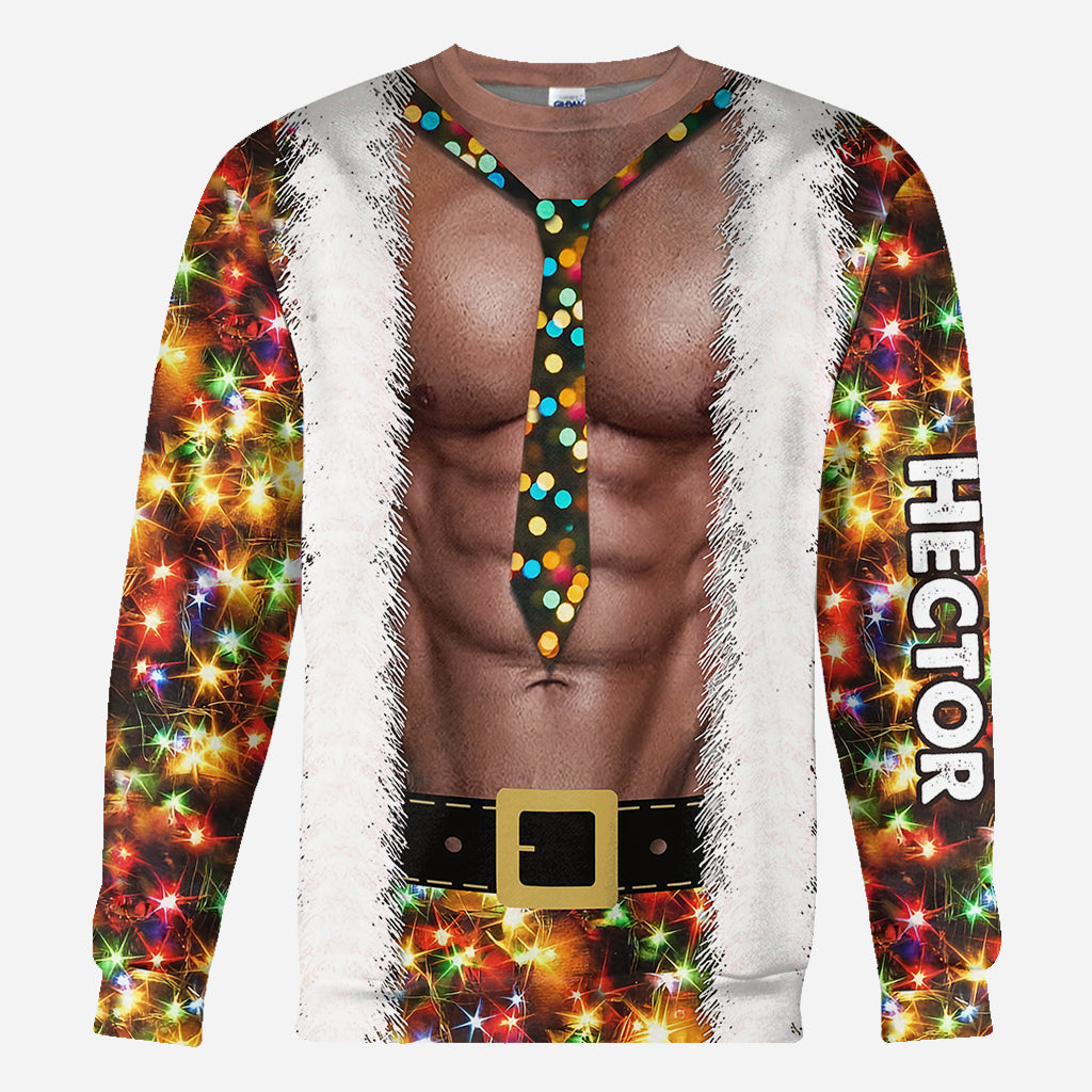 Baby Santa Is Coming - Personalized Couple All Over Shirt