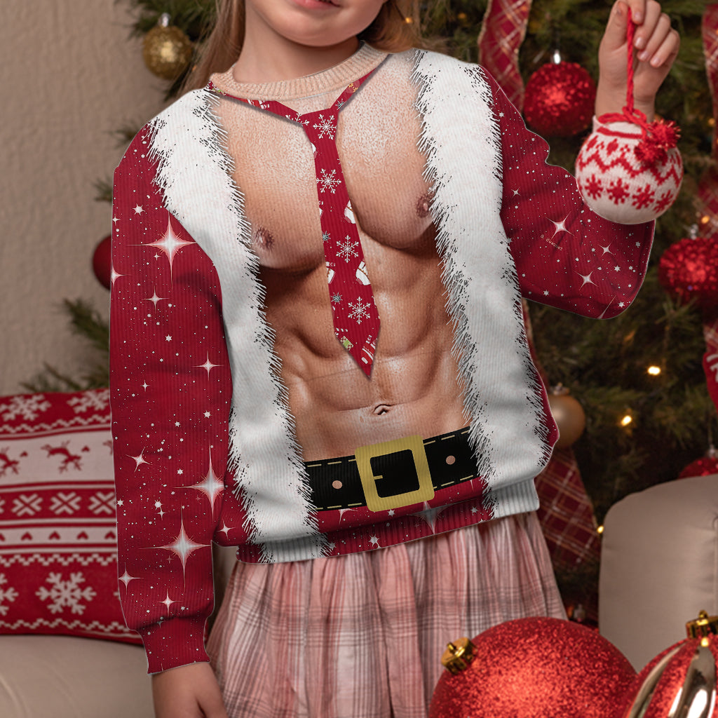 Hohoho I'm Your Santa - Personalized Couple Ugly Sweater