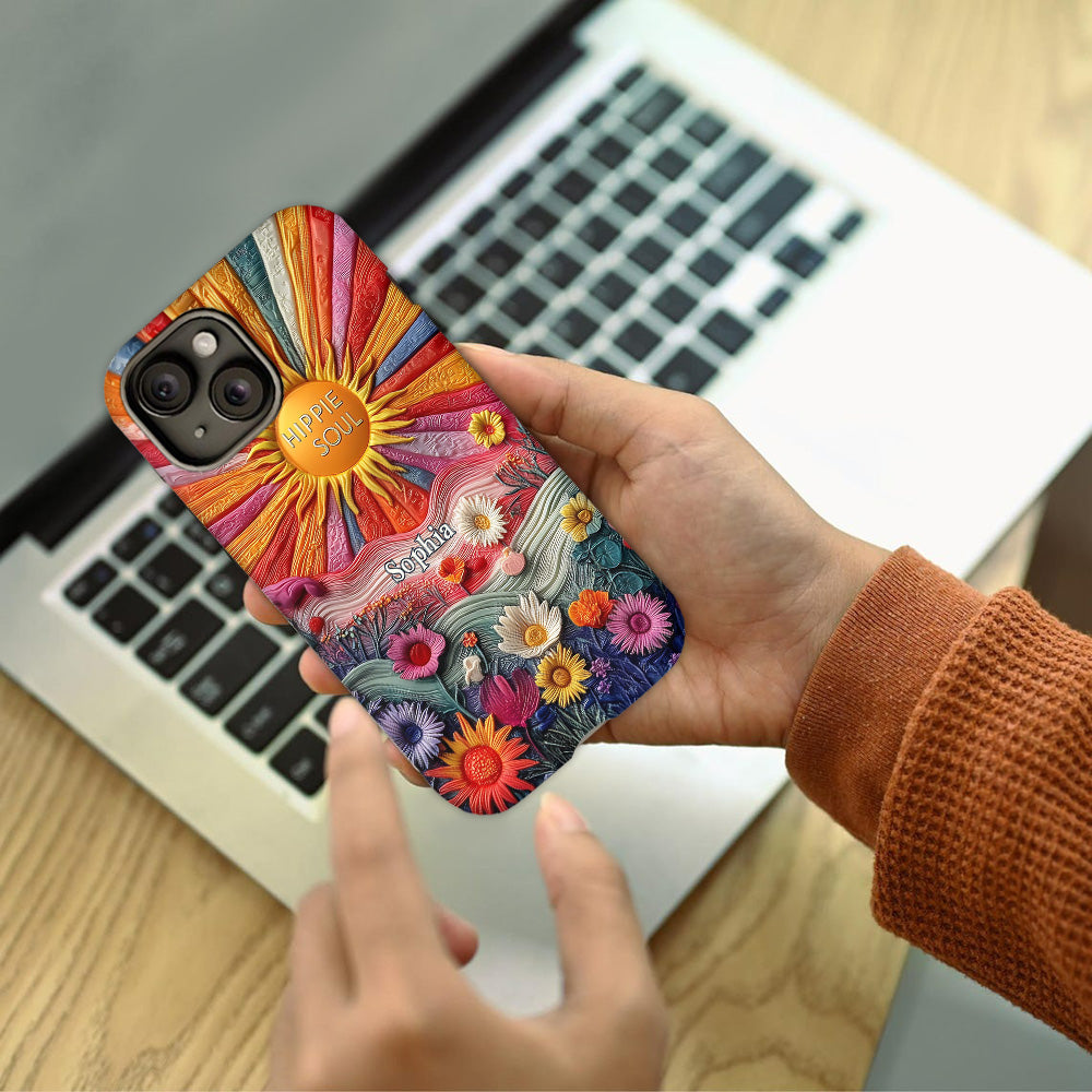 Coque de téléphone personnalisée Hippie Soul - Motif hippie intégral