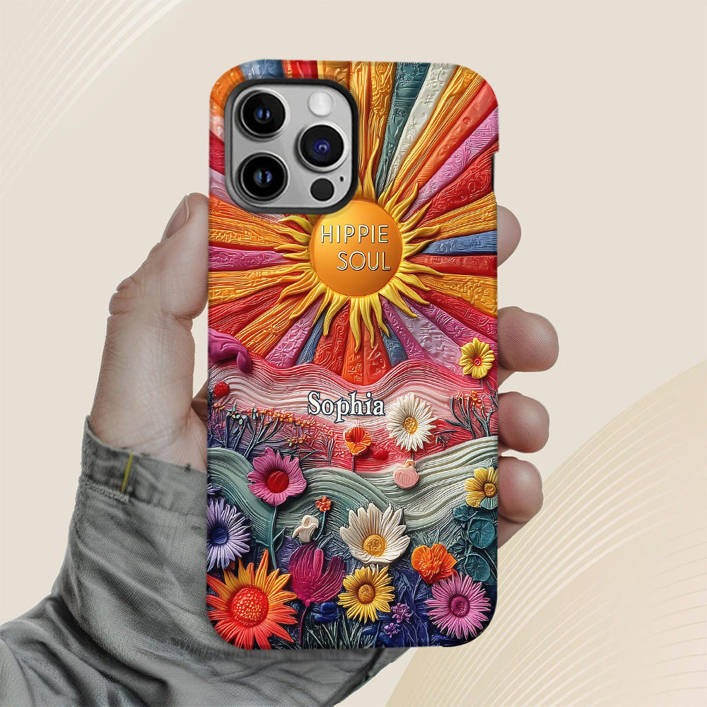 Coque de téléphone personnalisée Hippie Soul - Motif hippie intégral